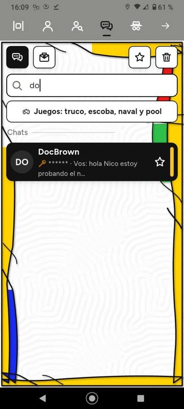 Pantalla de Chat